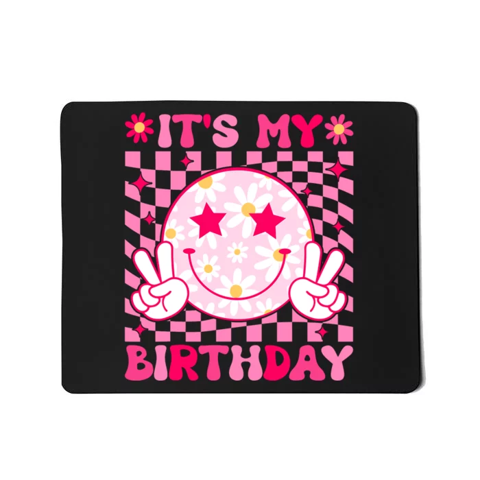 Groovy Its My Birthday Teens Girls Kids Bday Flower Mousepad