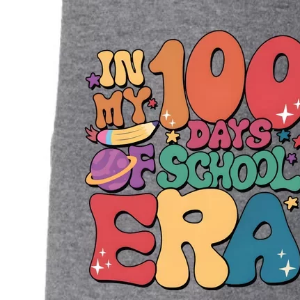 Groovy In My 100 Days Of School Era Doggie 3-End Fleece Hoodie