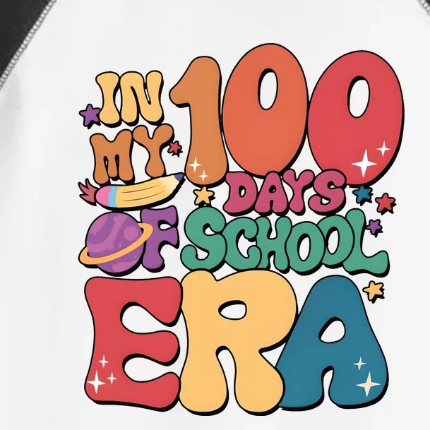 Groovy In My 100 Days Of School Era Toddler Fine Jersey T-Shirt