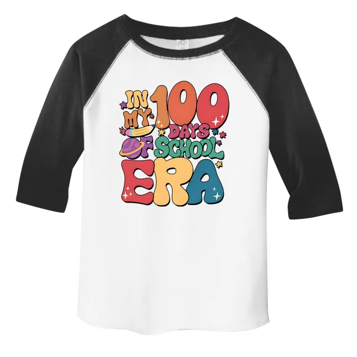 Groovy In My 100 Days Of School Era Toddler Fine Jersey T-Shirt