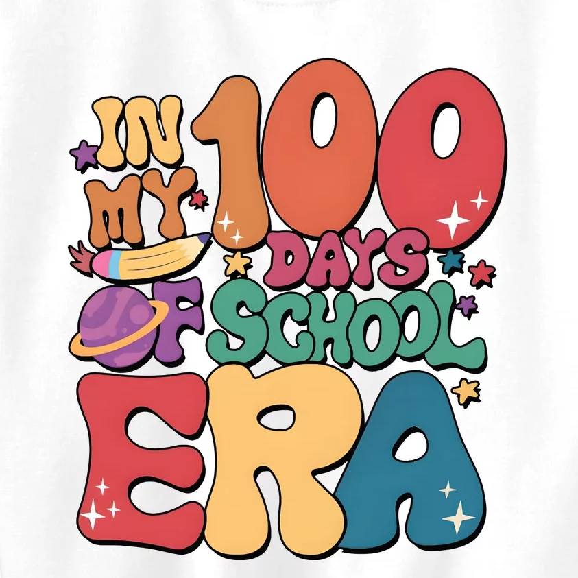 Groovy In My 100 Days Of School Era Kids Sweatshirt