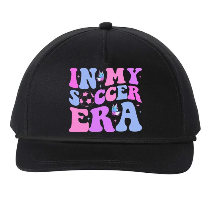 Groovy In My Soccer Era Soccer Player Cute Snapback Five-Panel Rope Hat