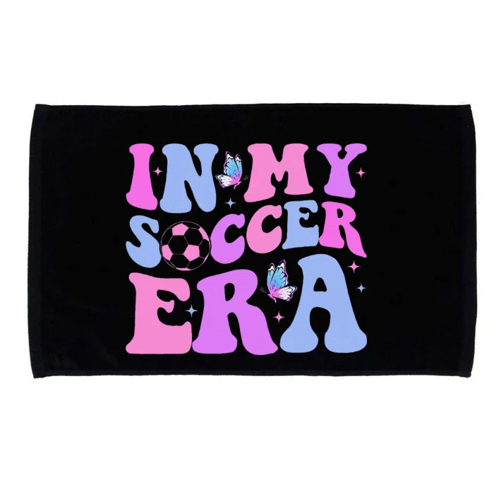 Groovy In My Soccer Era Soccer Player Cute Microfiber Hand Towel