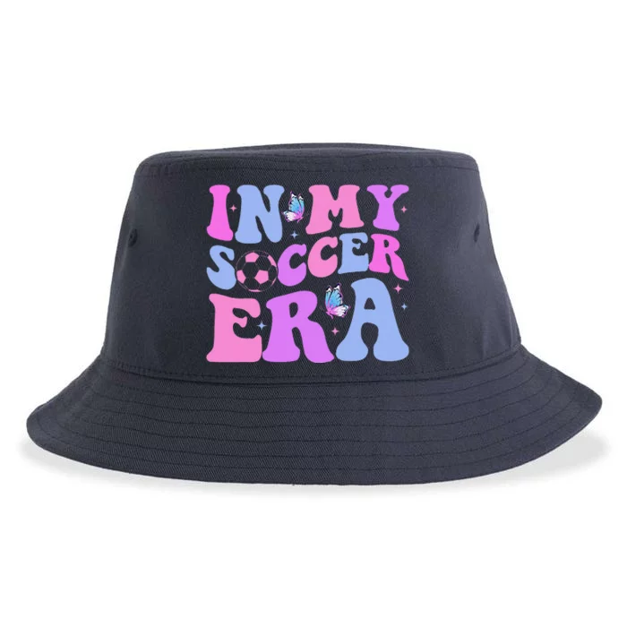 Groovy In My Soccer Era Soccer Player Cute Sustainable Bucket Hat