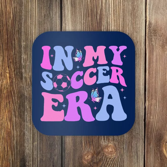 Groovy In My Soccer Era Soccer Player Cute Coaster