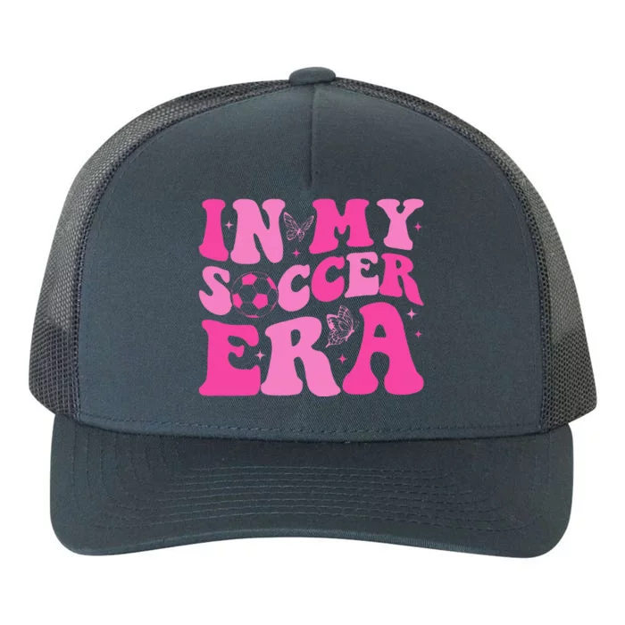 Groovy In My Soccer Era Soccer Player Yupoong Adult 5-Panel Trucker Hat