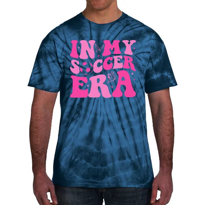 Groovy In My Soccer Era Soccer Player Tie-Dye T-Shirt