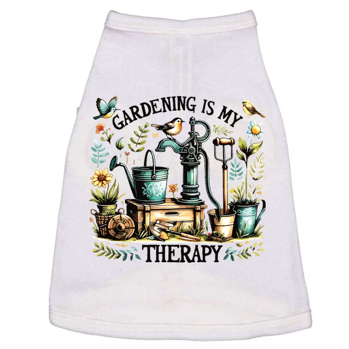 Gardening Is My Therapy Doggie Tank