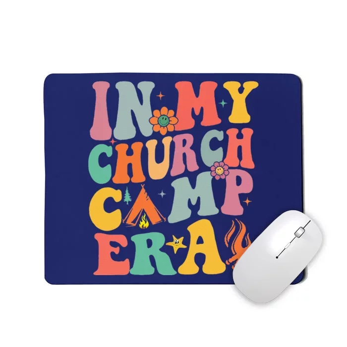 Groovy In My Church Camp Era Summer Camp Camping Funny Mousepad