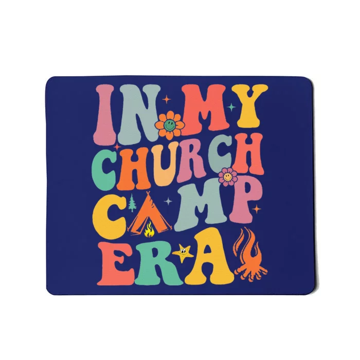 Groovy In My Church Camp Era Summer Camp Camping Funny Mousepad