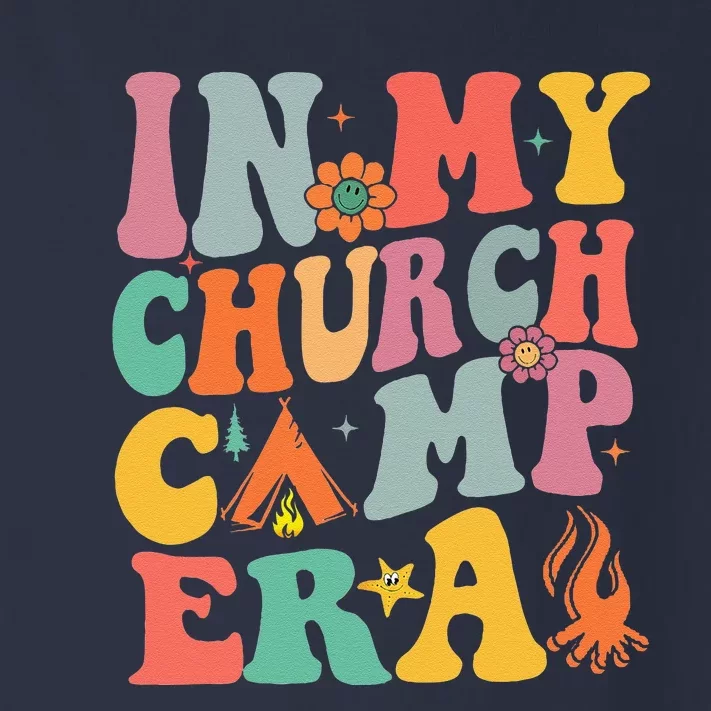 Groovy In My Church Camp Era Summer Camp Camping Funny Toddler Long Sleeve Shirt