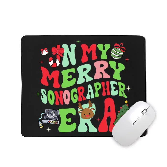 Groovy In My Merry Sonographer Era Christmas Mousepad