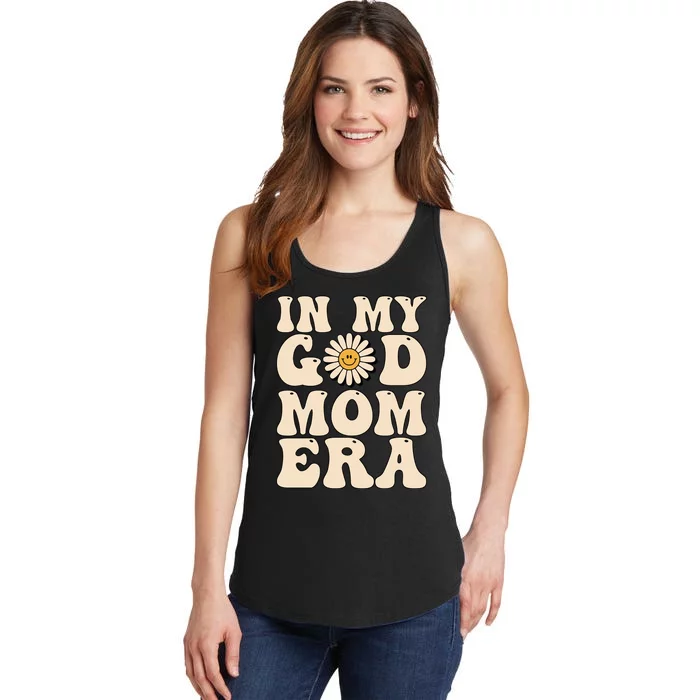 Groovy In My Godmother Era Godmama Era Godmom Era Ladies Essential Tank