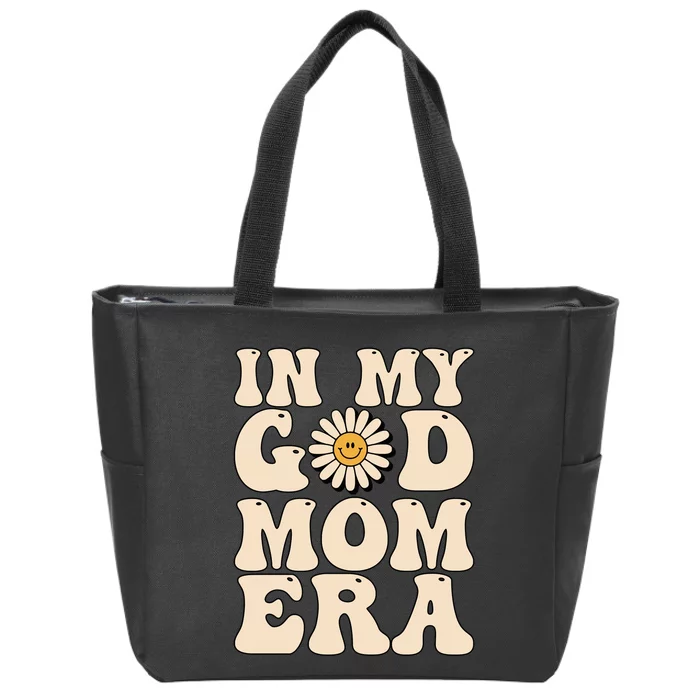 Groovy In My Godmother Era Godmama Era Godmom Era Zip Tote Bag