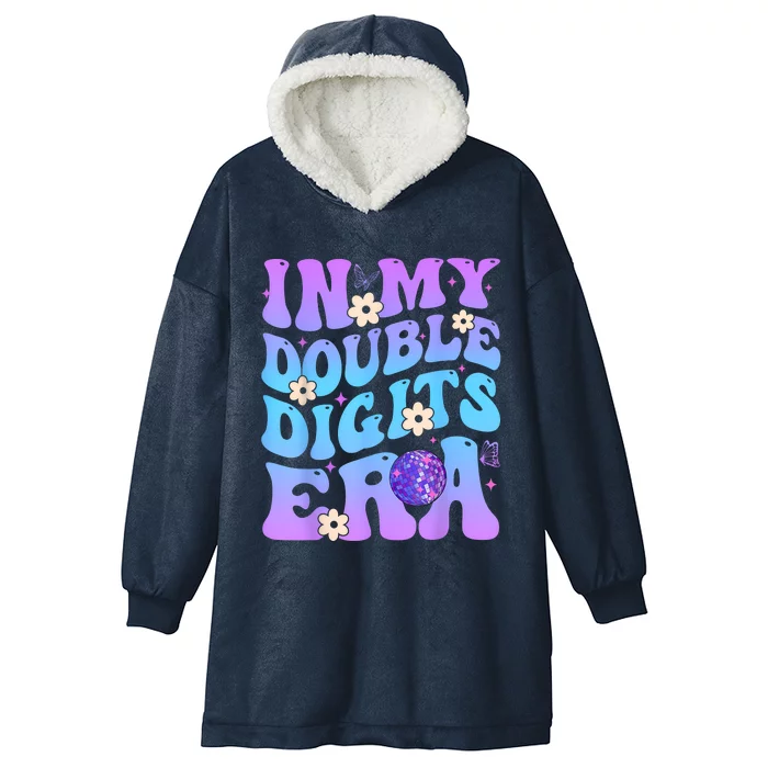 Girl In My Double Digits Era Retro Hooded Wearable Blanket