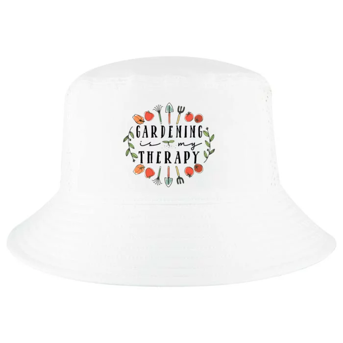 Gardening Is My Therapy Garden Lover Cool Comfort Performance Bucket Hat