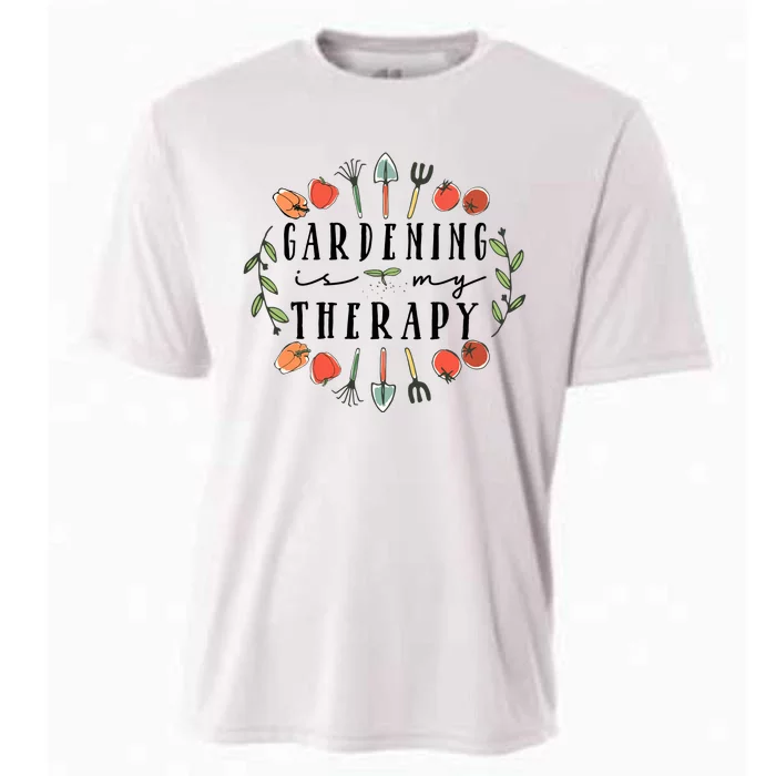 Gardening Is My Therapy Garden Lover Cooling Performance Crew T-Shirt