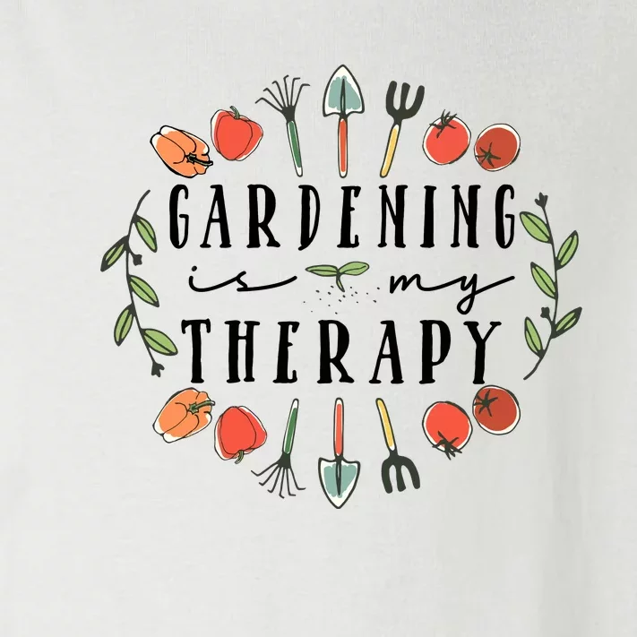 Gardening Is My Therapy Garden Lover Toddler Long Sleeve Shirt