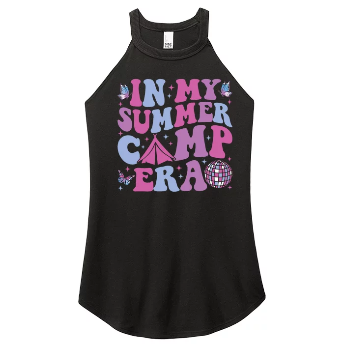 Groovy In My Summer Camp Era Camping Women’s Perfect Tri Rocker Tank