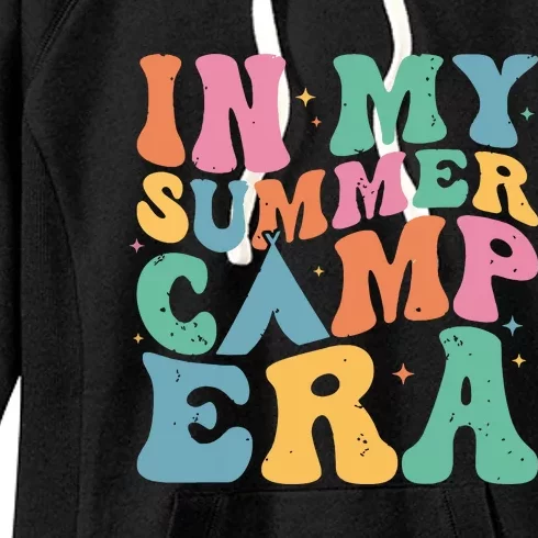 Groovy In My Summer Camp Era Retro Summer Camper Women Women's Fleece Hoodie