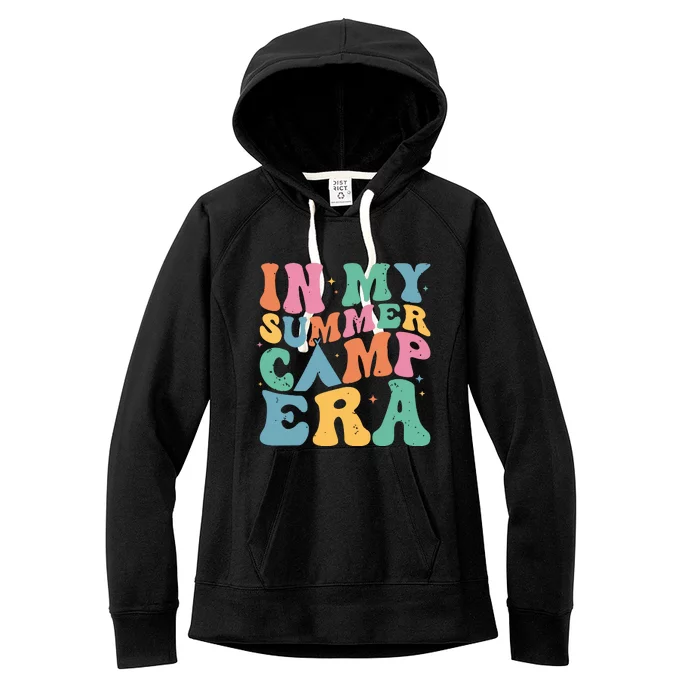 Groovy In My Summer Camp Era Retro Summer Camper Women Women's Fleece Hoodie