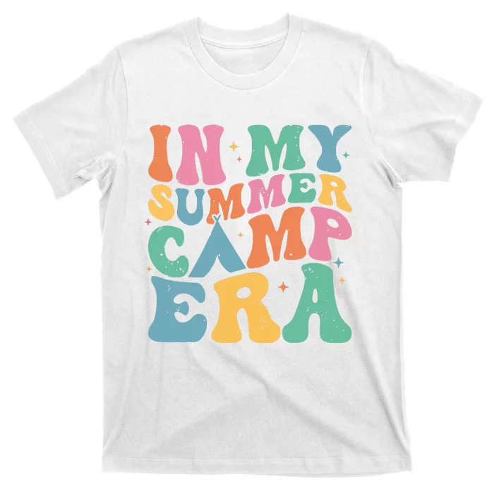 Groovy In My Summer Camp Era Retro Summer Camper Women T-Shirt