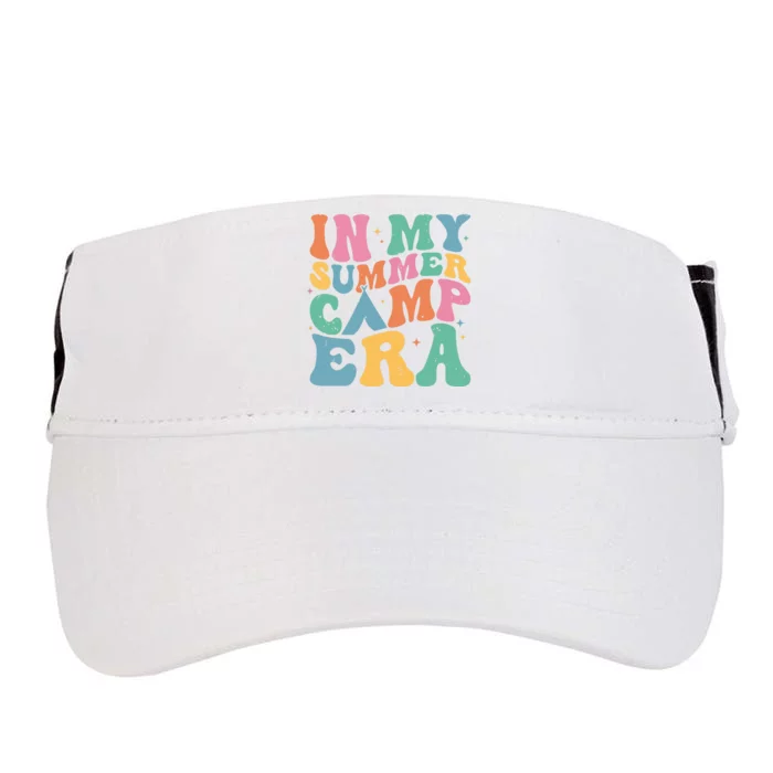 Groovy In My Summer Camp Era Retro Summer Camper Women Adult Drive Performance Visor