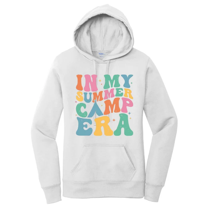 Groovy In My Summer Camp Era Retro Summer Camper Women Women's Pullover Hoodie