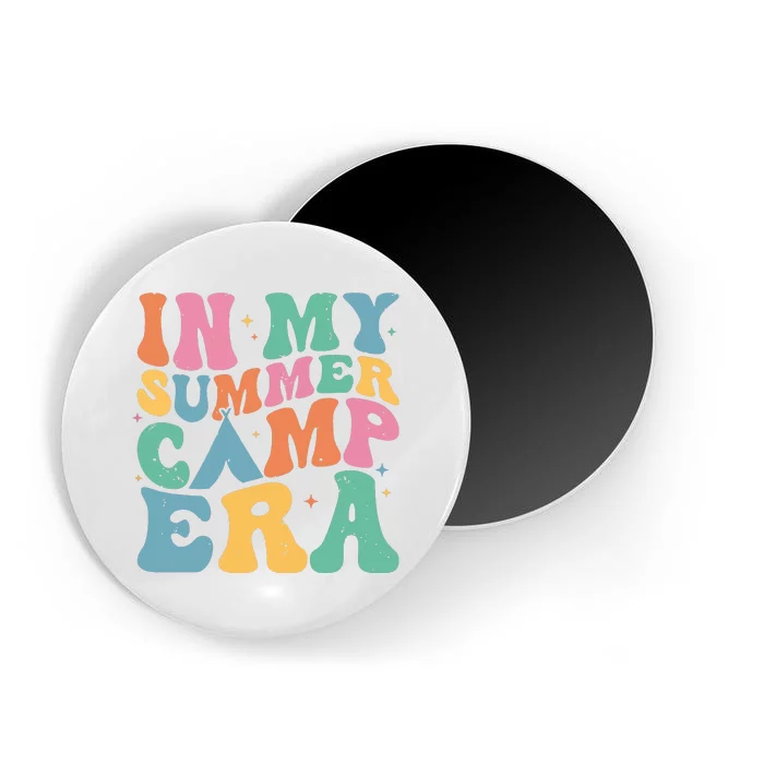 Groovy In My Summer Camp Era Retro Summer Camper Women Magnet