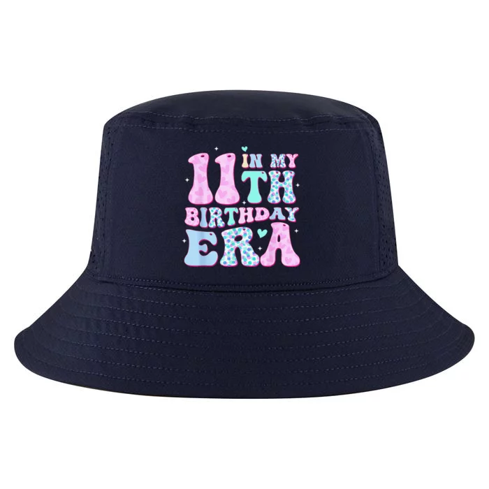 Groovy In My 11th Birthday Era Eleven 11 Years Old Birthday Cool Comfort Performance Bucket Hat