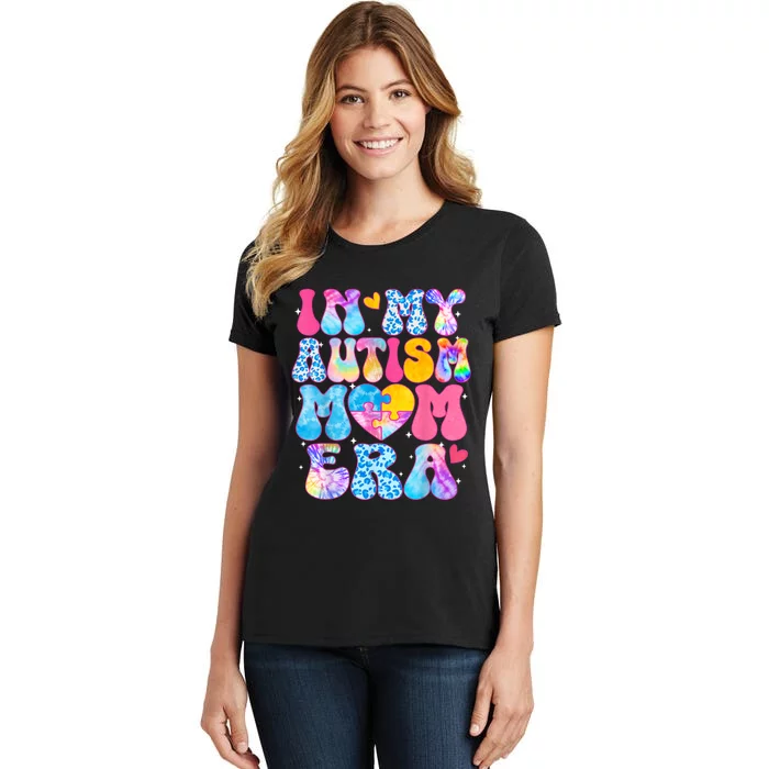 Groovy In My Autism Mom Era Autism Awareness Day Women's T-Shirt