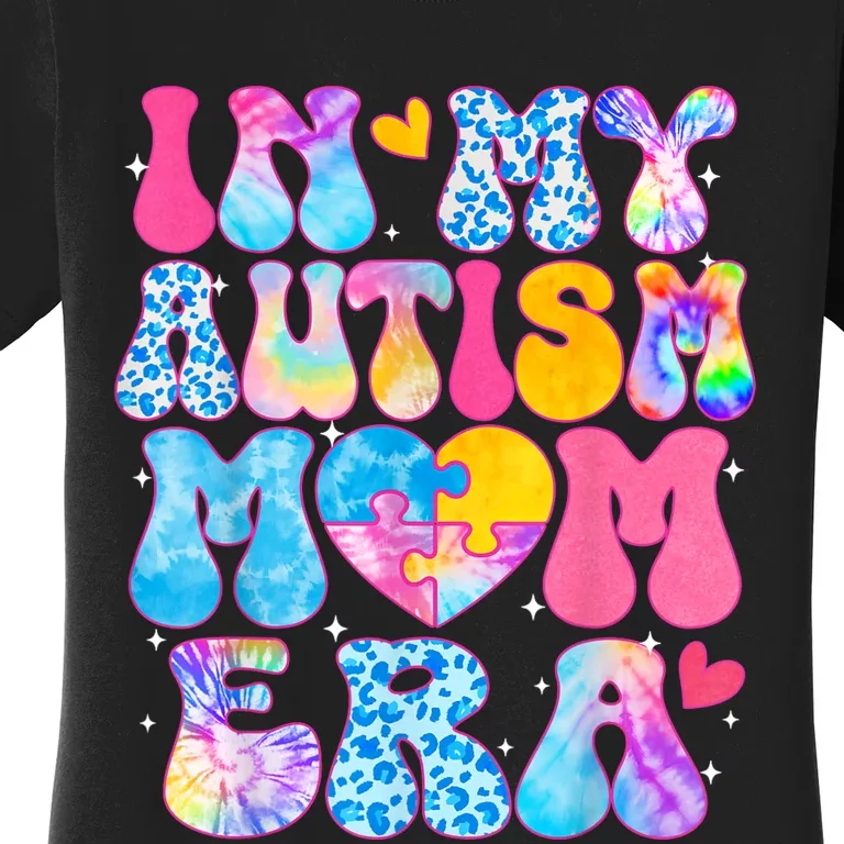 Groovy In My Autism Mom Era Autism Awareness Day Women's T-Shirt