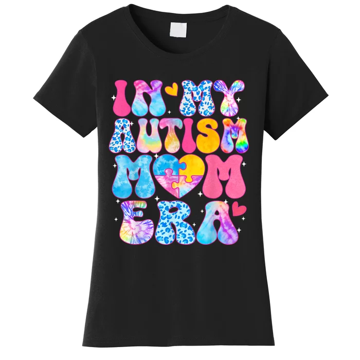 Groovy In My Autism Mom Era Autism Awareness Day Women's T-Shirt