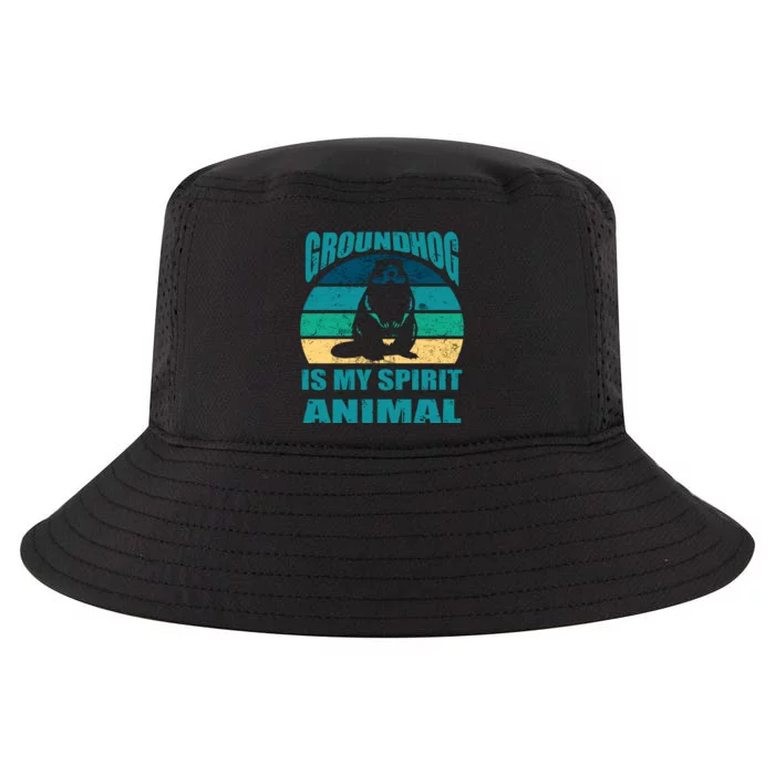 Groundhog Is My Spirit Animal Funny Woodchuck Cool Comfort Performance Bucket Hat