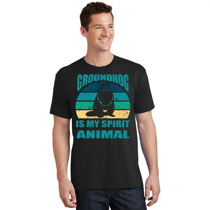 Groundhog Is My Spirit Animal Funny Woodchuck T-Shirt