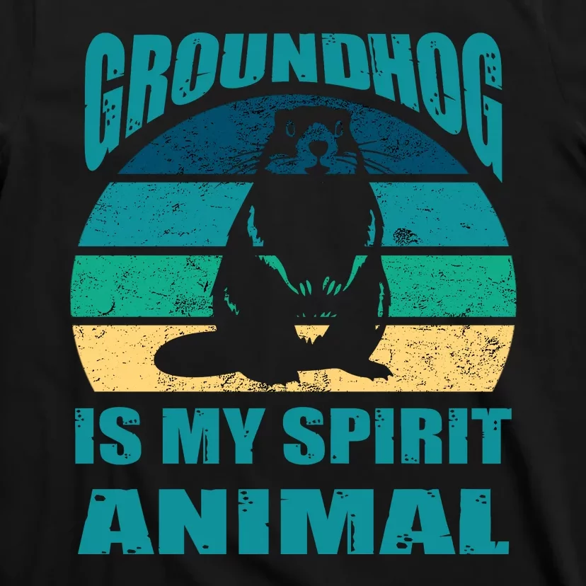 Groundhog Is My Spirit Animal Funny Woodchuck T-Shirt