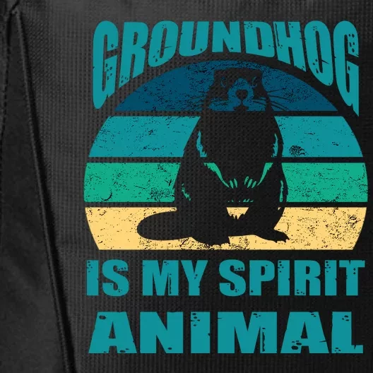 Groundhog Is My Spirit Animal Funny Woodchuck City Backpack