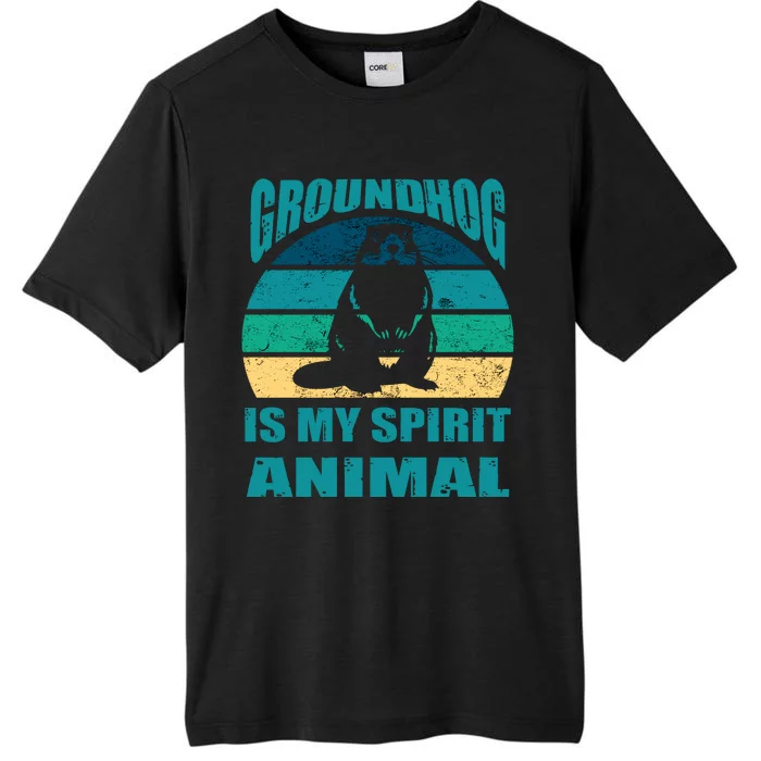 Groundhog Is My Spirit Animal Funny Woodchuck ChromaSoft Performance T-Shirt