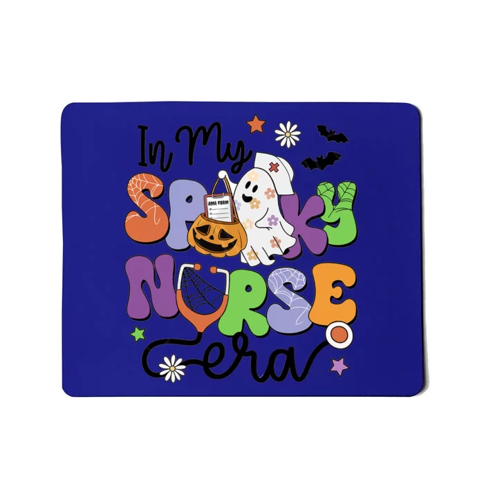 Groovy In My Spooky Nurse Era Spooky Nurse Halloween Ghost Cute Gift Mousepad