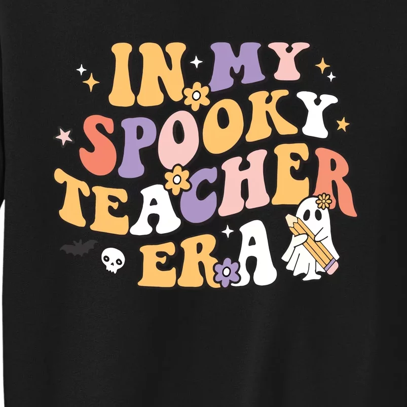 Groovy In My Spooky Teacher Era Halloween Ghost Sweatshirt