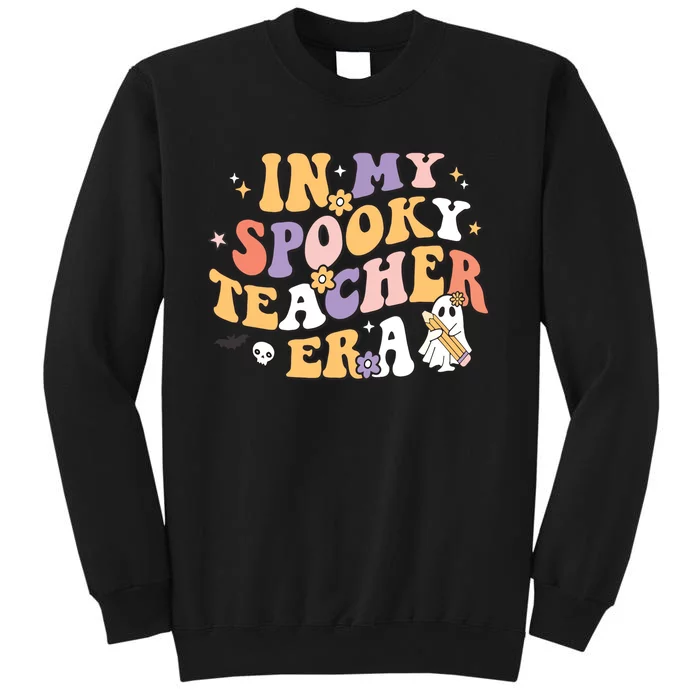 Groovy In My Spooky Teacher Era Halloween Ghost Sweatshirt