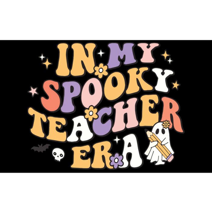 Groovy In My Spooky Teacher Era Halloween Ghost Bumper Sticker