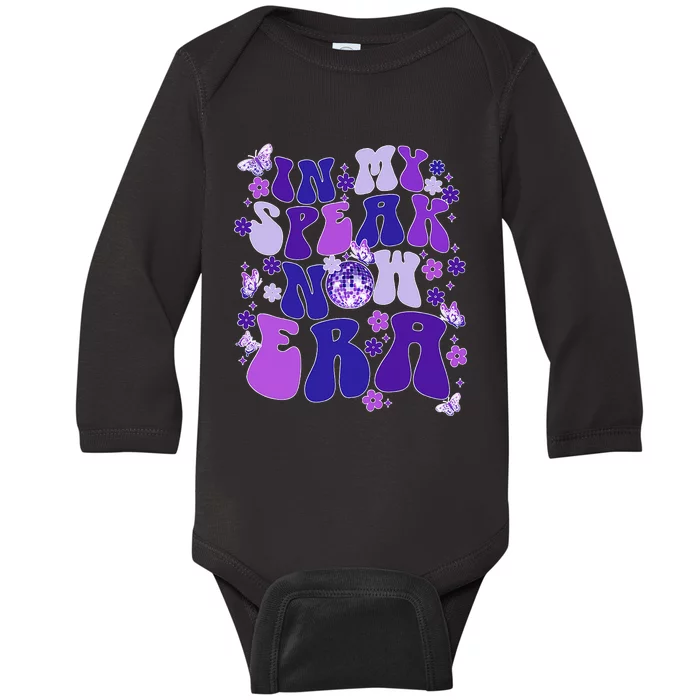 Groovy In My Speak Now Era Baby Long Sleeve Bodysuit