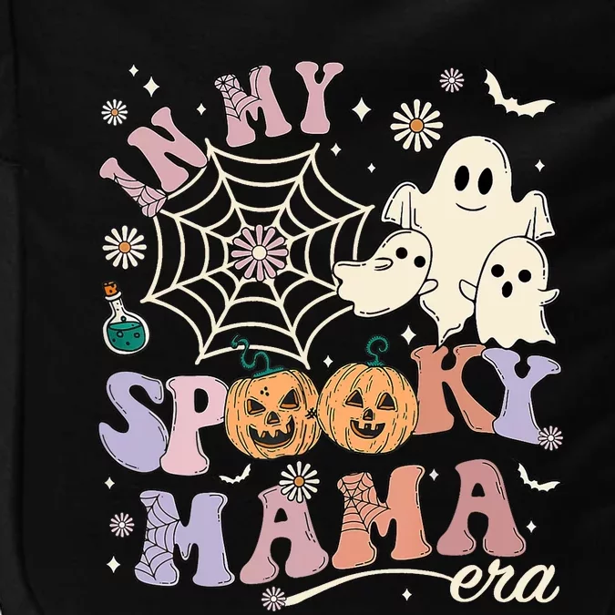 Groovy In My Spooky Mama Era Ghost Pumpkin Halloween Wo Impact Tech Backpack