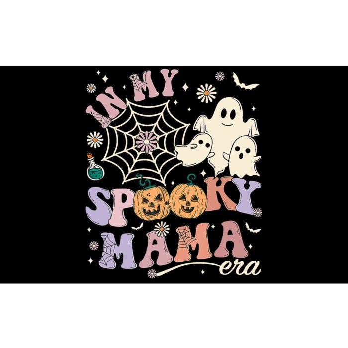 Groovy In My Spooky Mama Era Ghost Pumpkin Halloween Wo Bumper Sticker