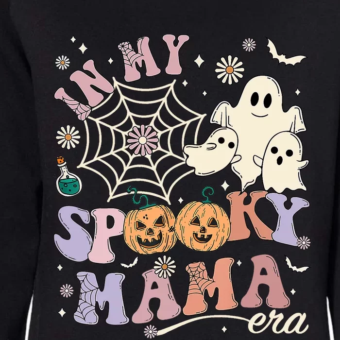 Groovy In My Spooky Mama Era Ghost Pumpkin Halloween Wo Womens California Wash Sweatshirt