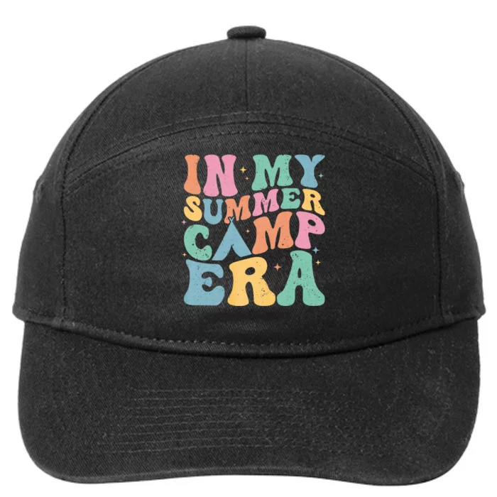 Groovy In My Summer Camp Era Retro Summer Camper 7-Panel Snapback Hat