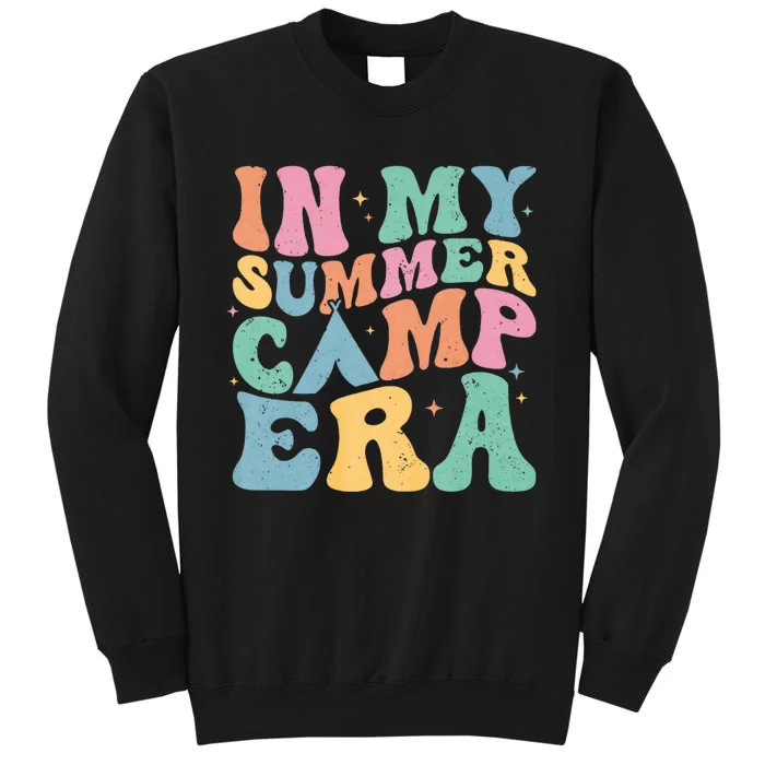 Groovy In My Summer Camp Era Retro Summer Camper Tall Sweatshirt