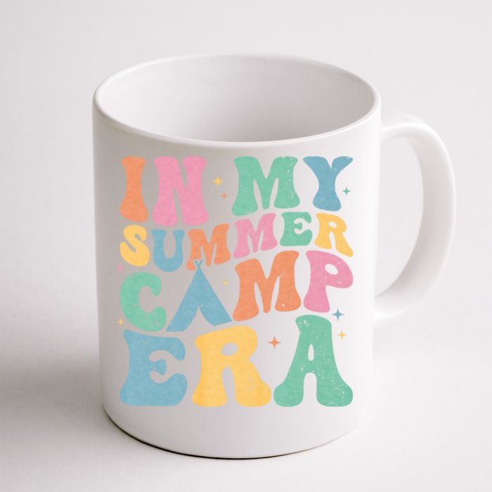 Groovy In My Summer Camp Era Retro Summer Camper Front & Back Coffee Mug