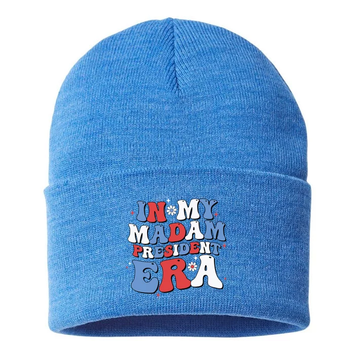 Groovy In My Madam President Era 2024 Gift Sustainable Knit Beanie